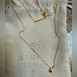 Kendra Scott Maisie 18k Gold Vermeil Pendant Necklace in Pink Tourmaline